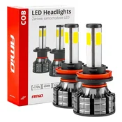 shumee LED avto žarnice COB serija H8 H9 H11 6500K AMIO-02845