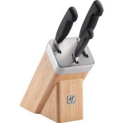 Knife set, 4-pieces, with integrated sharpening system TWIN Four Star