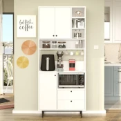 Hanah Home Komoda RE6-W, 88x205x35.5 cm, Bela