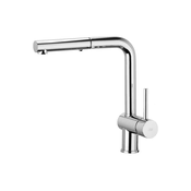 Paffoni - Kuhinjska armatura LIGHT z izvlečno prho, 29,2 cm, sijajni krom