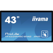 IIYAMA ProLite TF4339MSC-B1AG 108cm (43) FHD AMVA3 24/7 open frame PCAP na dotik LED informacijski zaslon