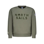 NORTH SAILS CHILDRENS ZIP-UP SWEATSHIRT, GREEN