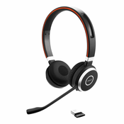 Jabra Evolve 65 SE slušalice stereo bežične Bluetooth uključujući Link 370 i stanicu za punjenje optimizirane za Skype za posao