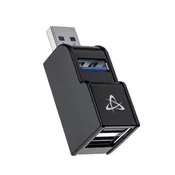 S box h 606 usb 3 portni hub 3.0 Black
