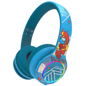 Djecje slušalice PowerLocus - PLED Smurf, bežicne, plave