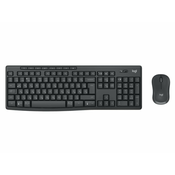 Logitech MK370 Combo for Business tipkovnica Miška vključena Pisarna Brezžični RF + bluetooth QWERTY Portugalski Grafit