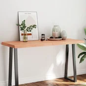 Stolna ploca svjetlosmeda 140x60x(2-6) cm obradena hrastovina