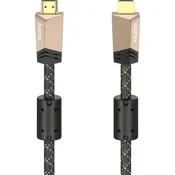 HAMA Hama HDMI priključni kabel HDMI-A vtič\, HDMI-A vtič 3.00 m rjava 00205026 #####4K UHD HDMI kabel, (20419538)