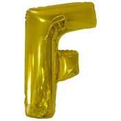 Amscan Balon iz folije črka F 86 cm zlato