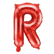 Folijski balon črka R rdeč 35 cm