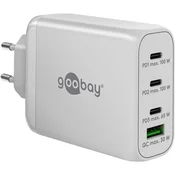 shumee Večportni hitri polnilnik Goobay 65556 USB-C PD (100 W), bel Goobay