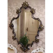 Casa Padrino luxury baroque mirror black/gold - Magnificent wall mirror in the venetian style - Castle furniture - Baroque furniture - Luxury furniture in baroque style - Made in Italy