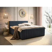 Modern Living Postelja Z Vzmetnico Sontje, Antracit, 160x200