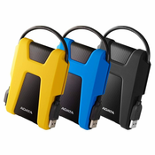 slomart ADATA HD680 zunanji trdi disk 1 TB, USB 3.2, računalniki Mac in Windows, črn, z varnostnimi algoritmi 256-bit AES