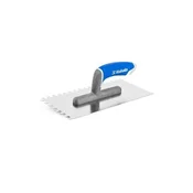 Kubala Lopatica Stainless steel trowel, 8 mm tooth, 130 x 270 mm, rubber handle