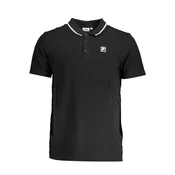 FILA MEN'S BLACK SHORT SLEEVED POLO SHIRT