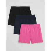 Gap Otroške Kratke hlače cartwheel shorts in stretch jersey, 3ks XS