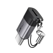 USB-C v Lightning OTG adapter Acefast J19 60W, 480Mbps, z vrvico - gray