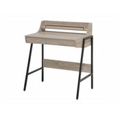 Pisalna miza Berwyn 155 S predali, 69x73x46cm, Črna, Svetla les