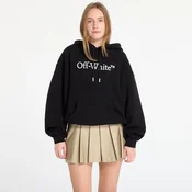 Mikina Off-White Big Logo Bookkish Over Hoodie Black/ White S