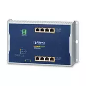 shumee Planet IP30, IPv6/IPv4, 4-portno 10/100/1000T 802.3bt 95W PoE+ 4-P 10/100/1000T 802.3at PoE+ 2-P 100/1000X SFP upravljano visokozmogljivo stikalo IP30, WGS-4215-8HP2S