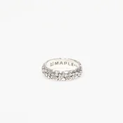 Prstan MAPLE Floral Band Silver 925 10