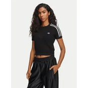 adidas Majica Knitted Crochet Tee KC6481 Črna Regular Fit