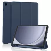 Etui Techsuit Flex Trifold z držalom za pisalo za Samsung Galaxy Tab A9/Tab A11 - dark blue