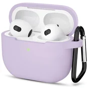 Silikonski ovitek Techsuit za Apple AirPods 3 - vijoličen