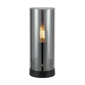 POST STOLNA LAMPA 1L 9CM BLACK/PLATED SMOKE E14 MA108718