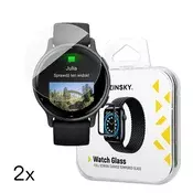 WOZINSKY Kaljeno staklo za Garmin Vivoactive 5 Full Glue sat - 2 kom.
