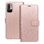 shumee Mezzo knjižni ovitek za Xiaomi Redmi Note 10 5G/Poco M3 Pro/Poco M3 Pro 5G mandala zlato roza