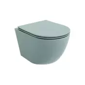 Mexen Lena wc školjka Rimless z desko počasnim zapiranjem slim, duroplast, svetlo zelena mat - 30224048