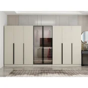Hanah Home ormar sa reflektujucim staklom Nisa 20625, 360 cm, pešcar