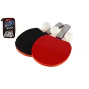 Set namizni tenis ping pong 2 kosa loparji + 3 žogice v torbici