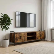 vidaXL TV omarica 167,5 x 33 x 50 cm Dimljen hrast Inženirski les