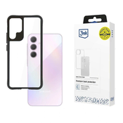 slomart Ohišje 3mk Satin Armor Case+ za Samsung Galaxy A35 5G - prozorno s črnim okvirjem
