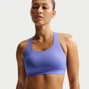 Nike Swift Womens High-Support Lightly Lined Sports Bra - Blue - Polyester/Elastane