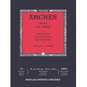 Blok za oljne barve ARCHES Huile CP 300 g/m2 23 x 31 cm - 12 listov - 31 × 41 cm