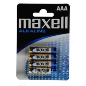 Maxell Baterija AAA (LR03), 4 kos, alkalna