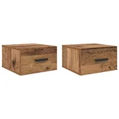 Vidaxl Nočna omarica 2 szt. Star les 35 x 35 x 20 cm Konstruiran les