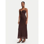 Bardot Cocktail obleka Karla 60457DB Temno rjava Slim Fit