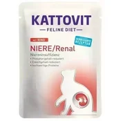 KATTOVIT Feline Diet Niere/Renal Govedina - mokra hrana za mačke, 85g