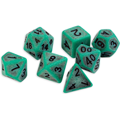 Set kockica Dice4Friends Antique - Green, 7 komada