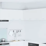 vidaXL Viseča omarica Riga Bela 57 x 57 x 40 cm Konstruiran les