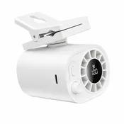 JOIRIDE Prenosni ventilator s sponko, 1800 mAh, do 10 ur delovanja, USB Type-C, digitalni zaslon | CLIPBREEZ