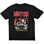 Motley Crue Majica Vintage World Tour Flames Unisex Black M