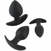 Black Velvets 3 piece Anal Trainer Set Butt Plug