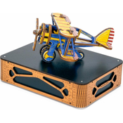 Wooden city 3D puzzle Biplane omejena izdaja 65 kosov