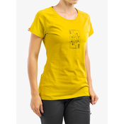 Ženska bombažna majica Ocun Raglan T - yellow antique moss queen
